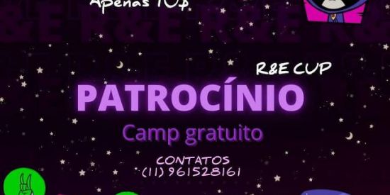 Imagem do grupo de WhatsApp Camp gratuito R&E CUP