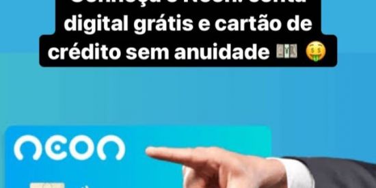 Imagem do grupo de WhatsApp Neon cartão de crédito