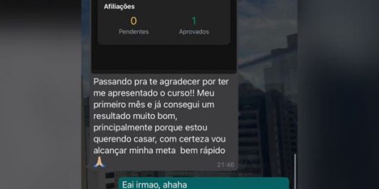 Imagem do grupo de WhatsApp Trabalho pela internet