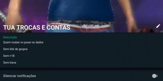 Imagem do grupo de WhatsApp TUA TROCAS DE CONTAS