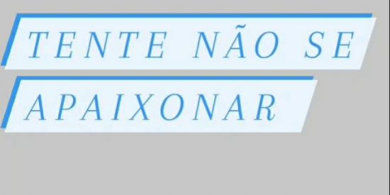 Imagem do grupo de WhatsApp Tente não se apaixonar ❤️✨