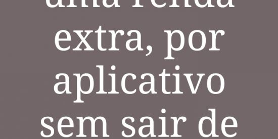 Imagem do grupo de WhatsApp Cm ganhar uma renda extra por aplicativo sem sair de casa