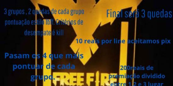Imagem do grupo de WhatsApp Copa Sergipe de free fire