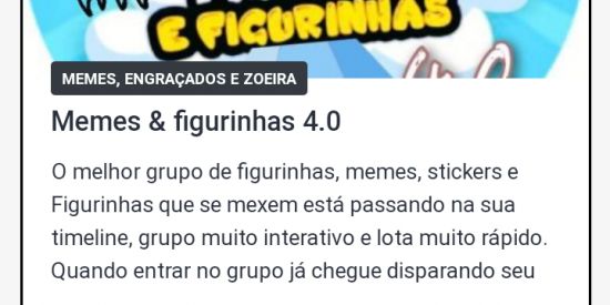 Imagem do grupo de WhatsApp lindos