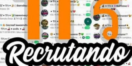 Imagem do grupo de WhatsApp ❌Recrutamento Ganhar Seguidores❌