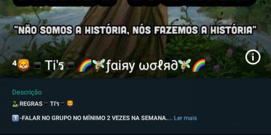 Imagem do grupo de WhatsApp Recrutamento ▪Ti'ร▪@_bondetis❤📢