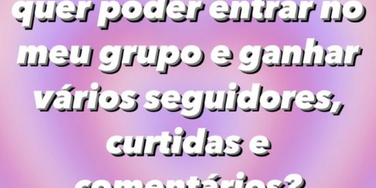 Imagem do grupo de WhatsApp Ganhando seguidores ❤️‍🔥