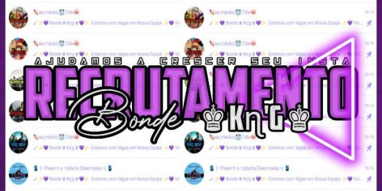 Imagem do grupo de WhatsApp 🌈|• RECRUTAMENTO ♚ Kɳ'g ♚ •|🌈