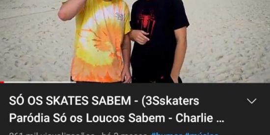 Imagem do grupo de WhatsApp SÓ OS SKATISTAS SABEM