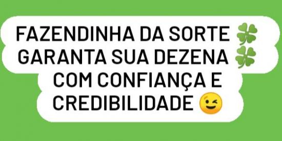 Imagem do grupo de WhatsApp FAZENDINHA DA SORTE🍀