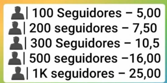 Imagem do grupo de WhatsApp Venda De Seguidores