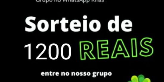 Imagem do grupo de WhatsApp Rifa $1200 em prêmio