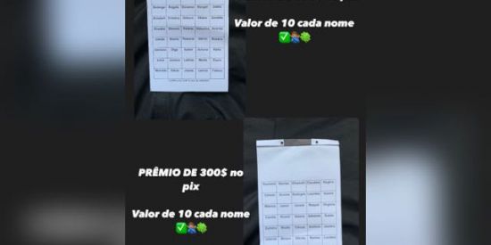 Imagem do grupo de WhatsApp RIFA DE $300