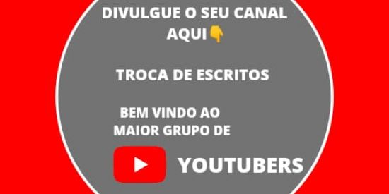 Imagem do grupo de WhatsApp DIVULGUE O SEU CANAL DO YOUTUBE AQUI