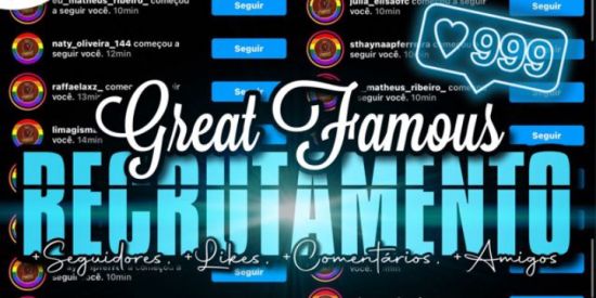 Imagem do grupo de WhatsApp Ganhar seguidores no Instagram