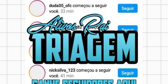 Imagem do grupo de WhatsApp Triagem @ativosrai 🌋💫💥