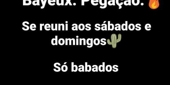 Imagem do grupo de WhatsApp Bayeux. pegação.etc💣😊🔥🥋