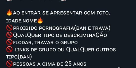 Imagem do grupo de WhatsApp Grupo de web namoro