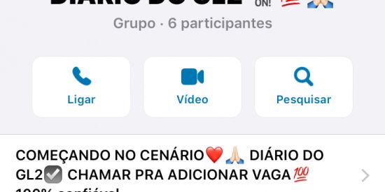 Imagem do grupo de WhatsApp DIÁRIO DO GL2