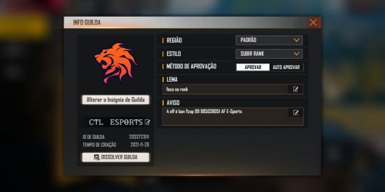 Imagem do grupo de WhatsApp ɅF  E-SPORTS