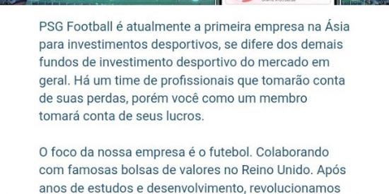 Imagem do grupo de WhatsApp PSG7 quer dinheiro extra?