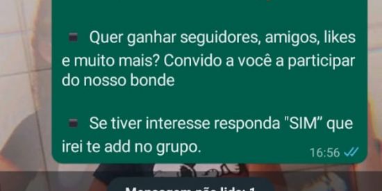 Imagem do grupo de WhatsApp Trilhagem