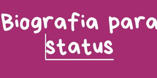 Imagem do grupo de WhatsApp Biografia para status