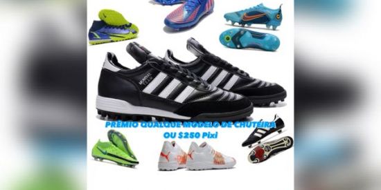 Imagem do grupo de WhatsApp RIFA DE CHUTEIRAS