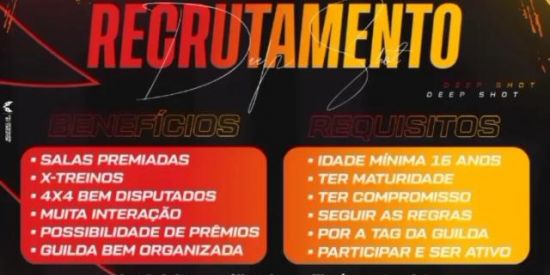 Imagem do grupo de WhatsApp Recrutamento DEEPSHOT✅