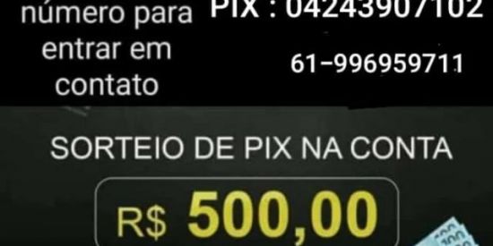 Imagem do grupo de WhatsApp RIFA VALENDO 500R$