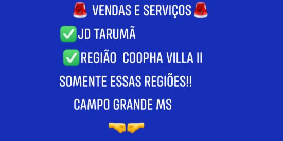 Imagem do grupo de WhatsApp Tarumã e região Coopha Villa II -CG MS