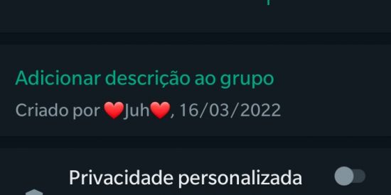 Imagem do grupo de WhatsApp Mamães