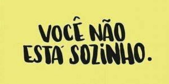 Imagem do grupo de WhatsApp Você não está sozinho DESABAFO