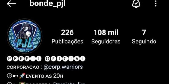 Imagem do grupo de WhatsApp BONDE PJL🧡