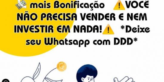 Imagem do grupo de WhatsApp ganhar dinheiro online