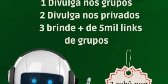 Imagem do grupo de WhatsApp ROBÔS R$30,00 REDE SOCIAL