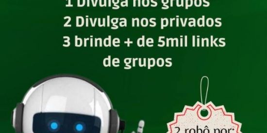 Imagem do grupo de WhatsApp ROBÔS PRA REDES SOCIAIS