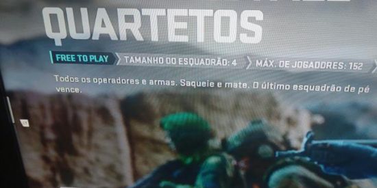 Imagem do grupo de WhatsApp Warzone - treinos diários