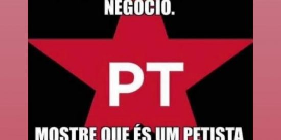 Imagem do grupo de WhatsApp Substitua um petista