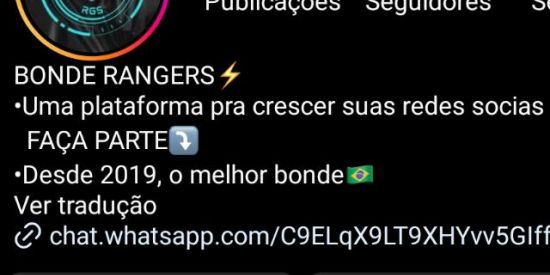 Imagem do grupo de WhatsApp Recrutamento Gdz 🤍