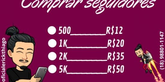 Imagem do grupo de WhatsApp Compra de seguidores