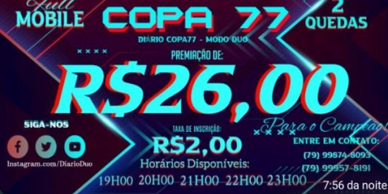 Imagem do grupo de WhatsApp 𝐃𝐈𝐀𝐑𝐈𝐎 𝐃𝐔𝐎 / 𝐂𝐎𝐏𝐀𝟕𝟕⚔️🏆