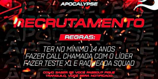 Imagem do grupo de WhatsApp APS RECRUTAMENTO