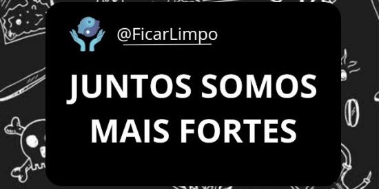 Imagem do grupo de WhatsApp @FicarLimpo