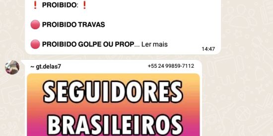 Imagem do grupo de WhatsApp P9 DIVULGAÇÕES