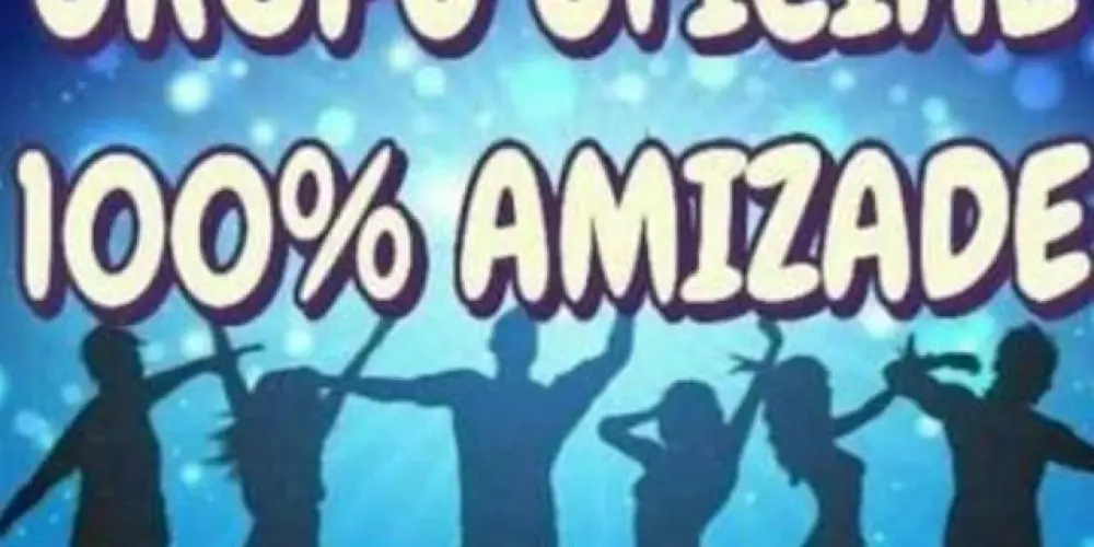 Imagem do grupo de WhatsApp 100%𝑎𝑚𝑖𝑧𝑎𝑑𝑒