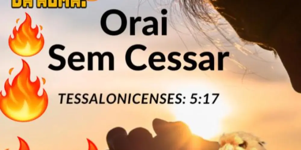 Imagem do grupo de WhatsApp 🕊️ 𝙂𝙍𝙐𝙋𝙊:𝙊𝙍𝘼𝙄 𝙎𝙀𝙈 𝘾𝙀𝙎𝙎𝘼𝙍 📖(1𝙏𝙀𝙎:5𝙀 17) 🕊️  🔥 🕊️ ✨ 🔥