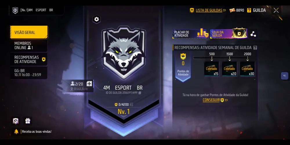 Imagem do grupo de WhatsApp 4M   ESPORT  BR