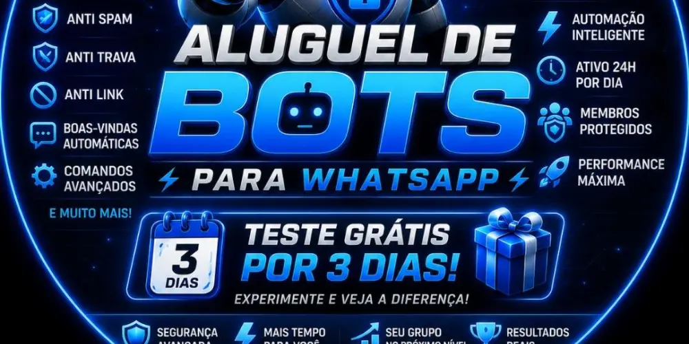 Imagem do grupo de WhatsApp 💎🤖 『 𝐂𝐄𝐍𝐓𝐑𝐀𝐋 𝐁𝐎𝐓𝐒 』 🤖💎
