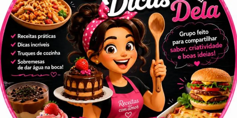 Imagem do grupo de WhatsApp 👩🏻‍🍳𝕽⃨𝖊𝖈⃨𝖊𝖎𝖙⃨𝖆𝖘 & 𝕯⃨𝖎𝖈𝖆⃨𝖘❣️⎽⎽ᷘ⎽⎽ⷷ⎽⎽ᷞ⎽⎽ⷶ